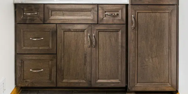 Barnwood Stained Vanity Cabinets