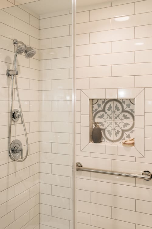 contemporary bathroom remodel in sycamore