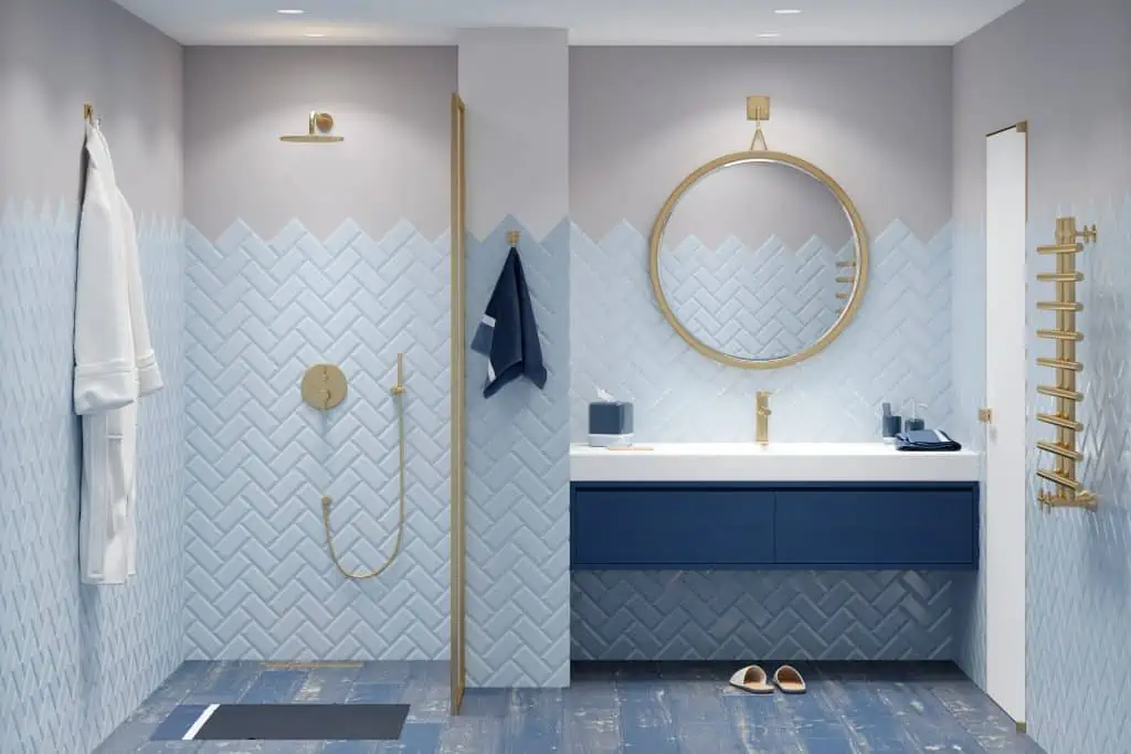 Gold Bathroom Accents Ken Spears Construction Bathroom Design Trends 2023